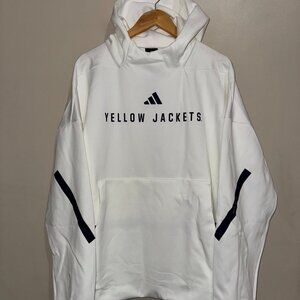 adidas Georgia Tech Yellow Jackets Football Team Issue PE ZNE Hoodie Mens NEW
